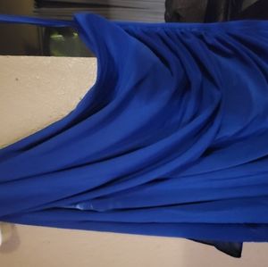 Ralph Lauren off one-shoulder with rhinestones evening dress size 10-12.